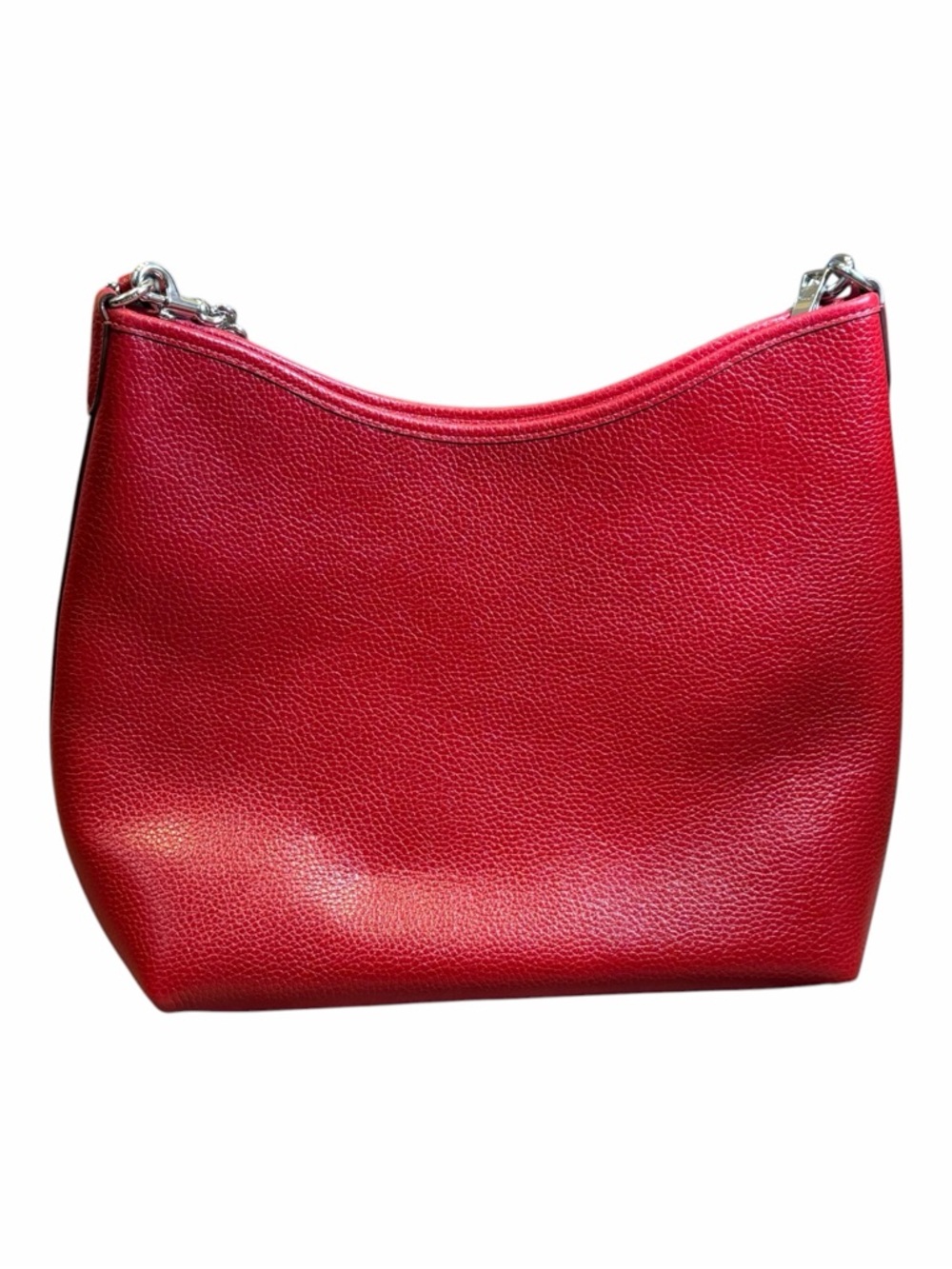 Coach Laurel Shoulder Bag Dark Cardinal Red & Walnut NWOT - Picture 2 of 15